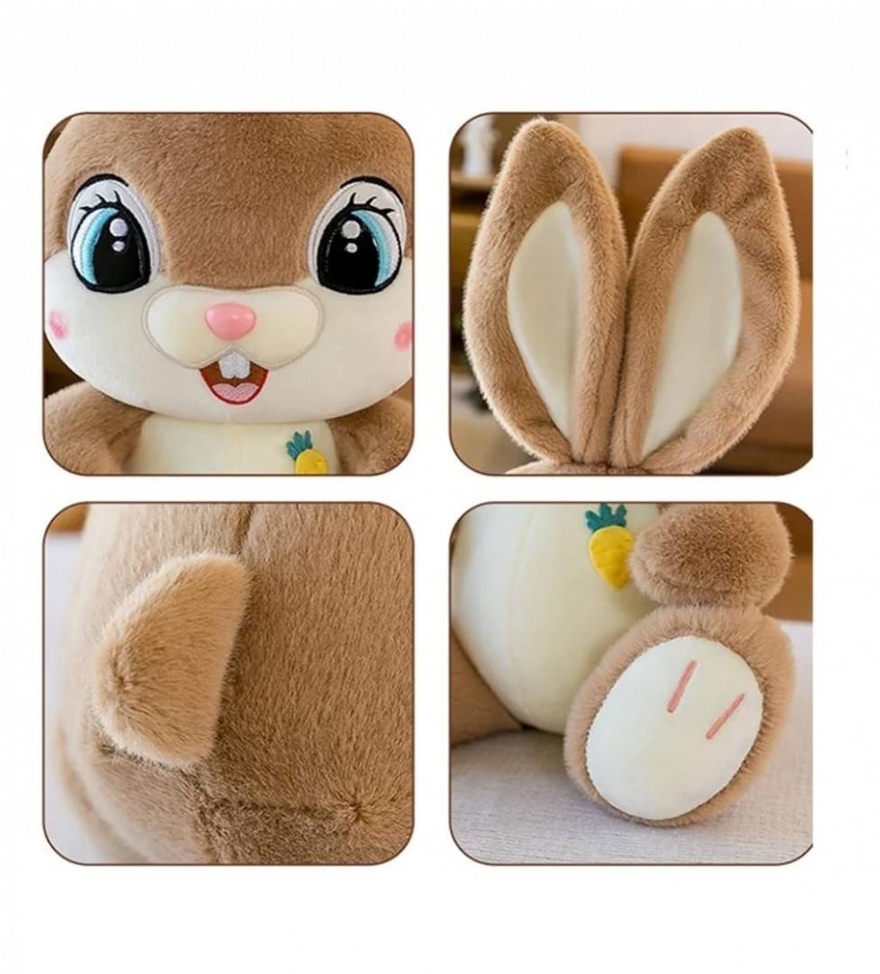 Iepurasul Zambaret de plus, Bunny, maro deschis, 50 cm