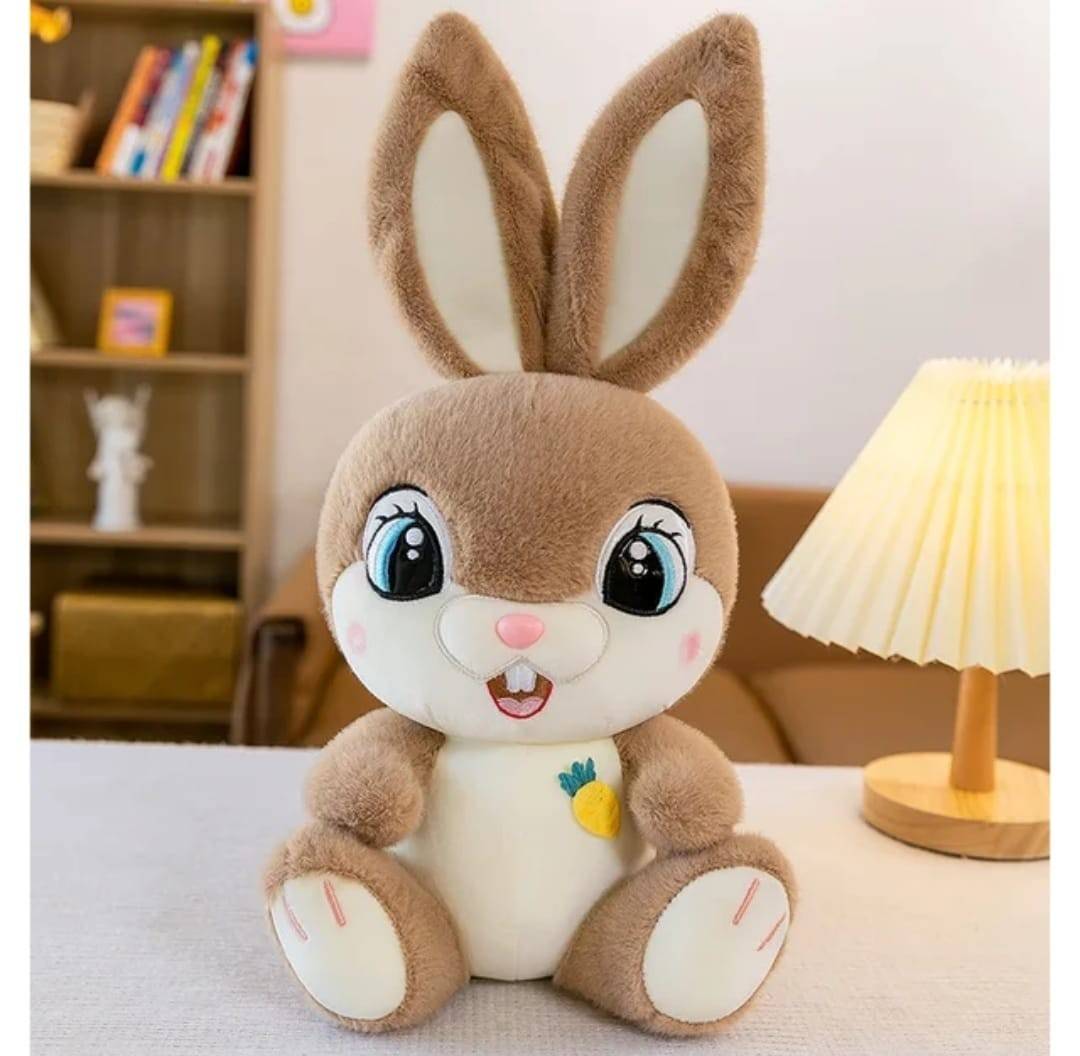 Iepurasul Zambaret de plus, Bunny, maro deschis, 50 cm