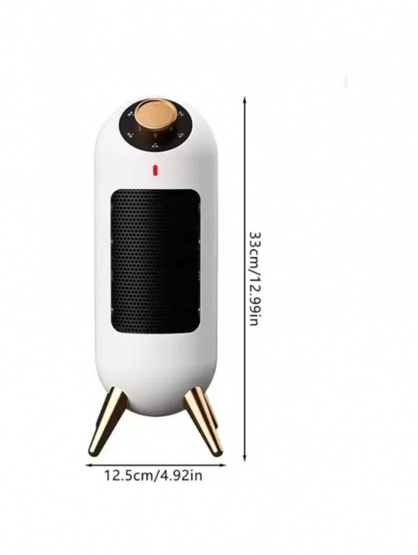 Incalzitor electric vertical portabil PTC High Power, 1200W, aeroterma, incalzire rapida si silentioasa, termostat reglabil, 