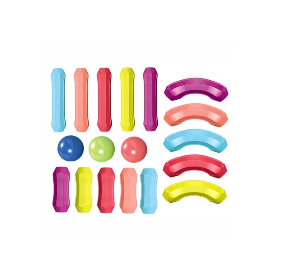 Joc Constructii Magnetice, Sticks Building Onshine, multicolor, 100 piese