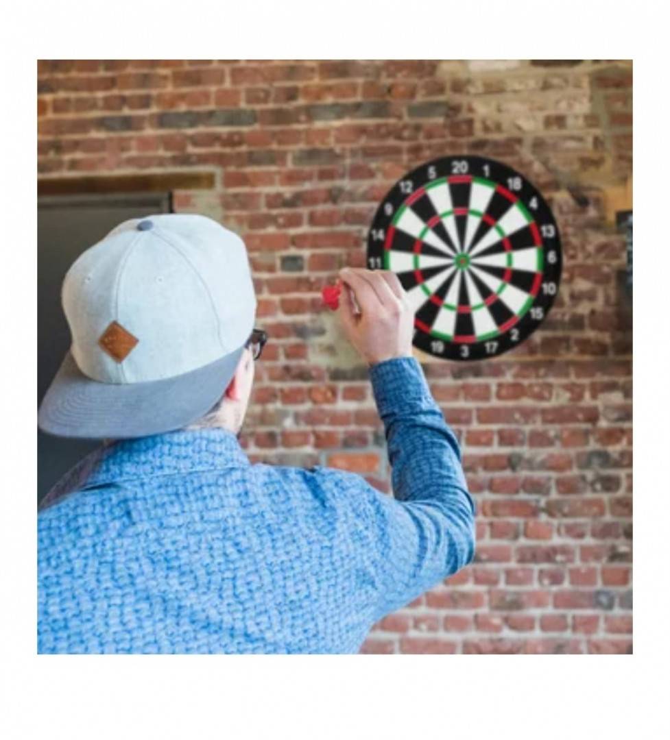 Joc Darts cu 2 fete, 4 sageti, multiolor, 29 cm