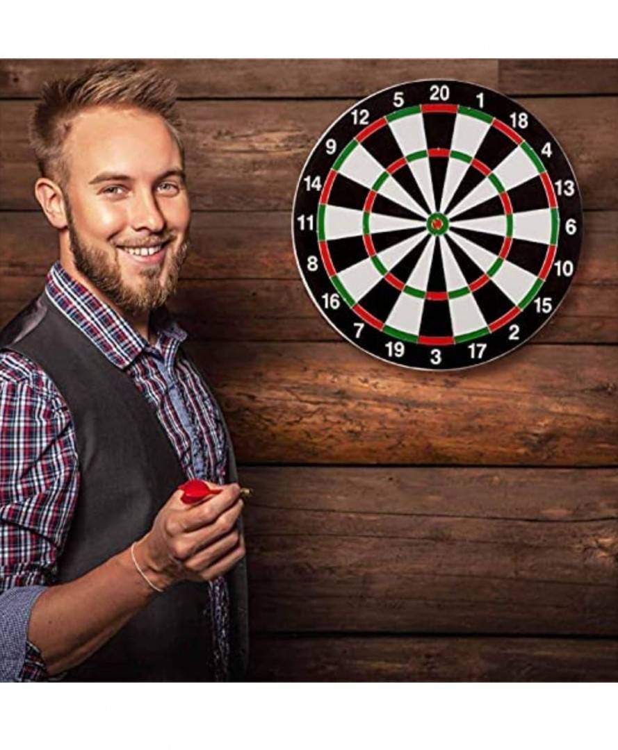 Joc Darts cu 2 fete, 6 sageti, multiolor, 36 cm