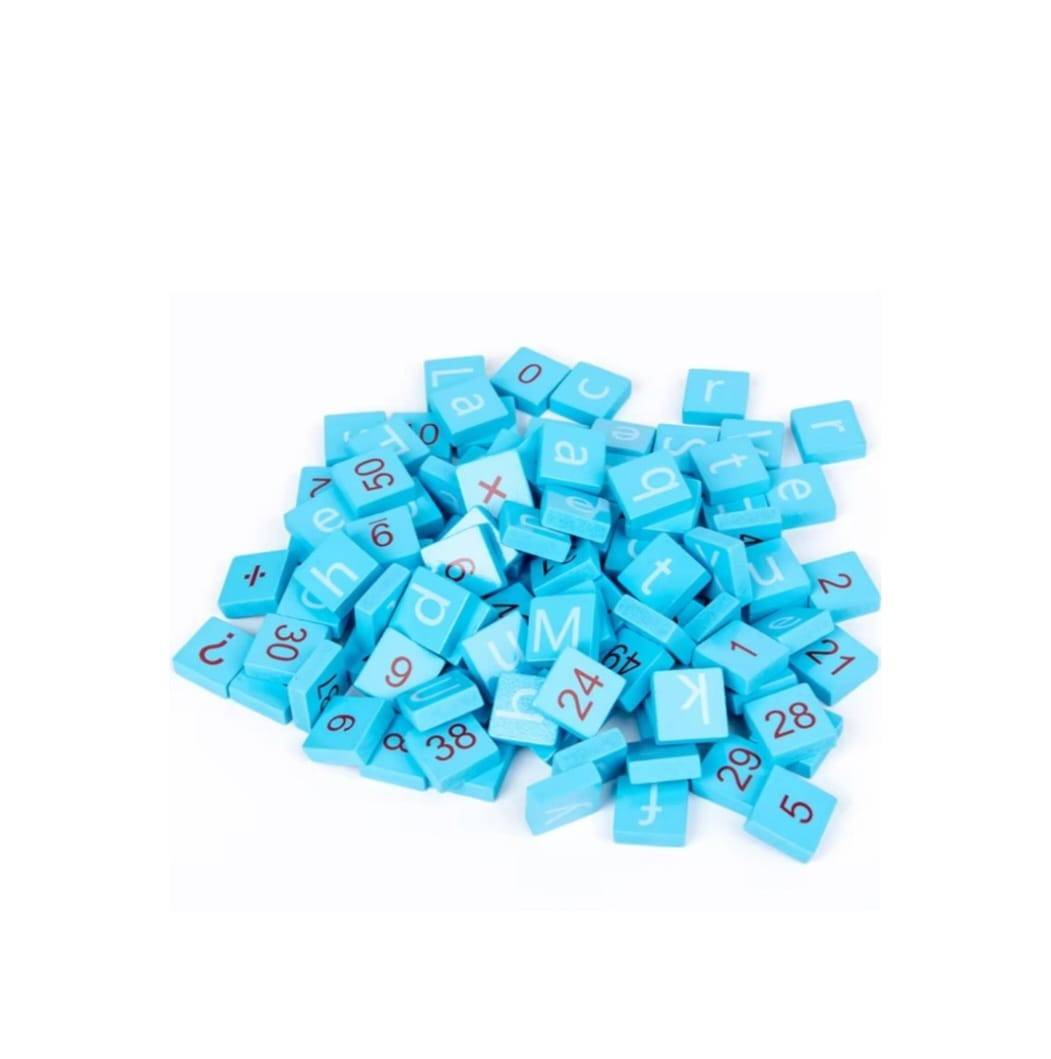 Joc de asociere si sortare in limba Romana, Matematica si Alfabet, lemn, 3 ani+