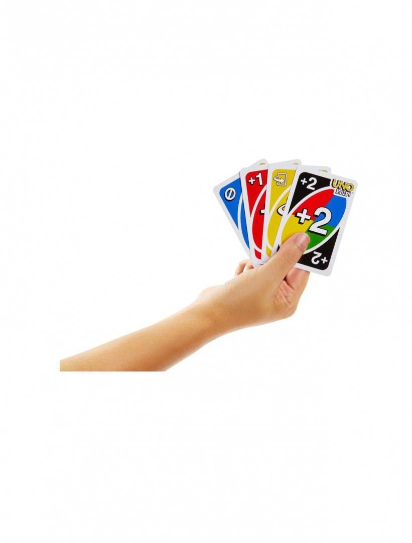 Joc de carti UNO FLIP, Mattel Games, carti de actiune, 7+ ani
