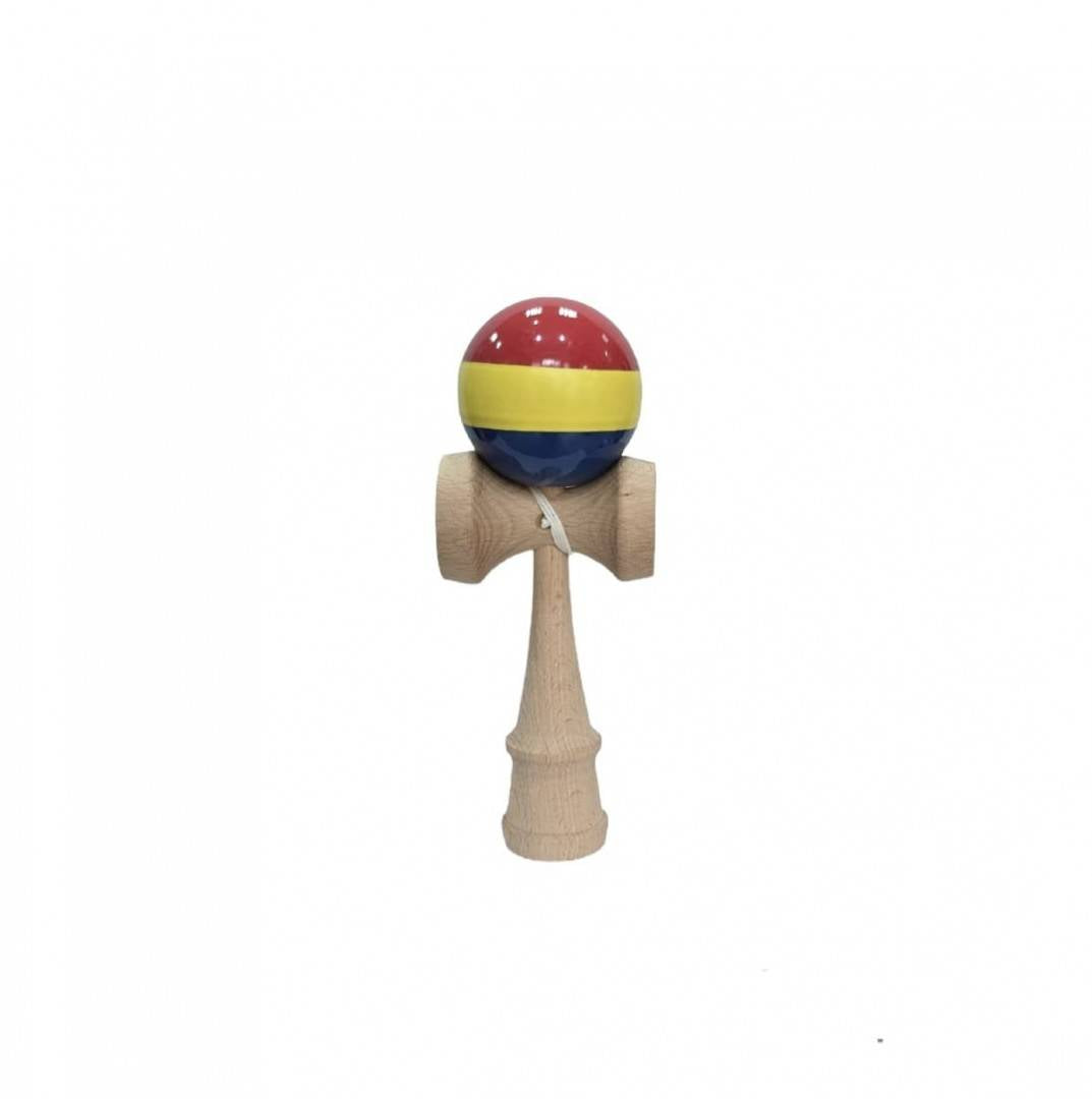 Joc de indemanare, Kendama, Grip, model Multicolor, 18 cm