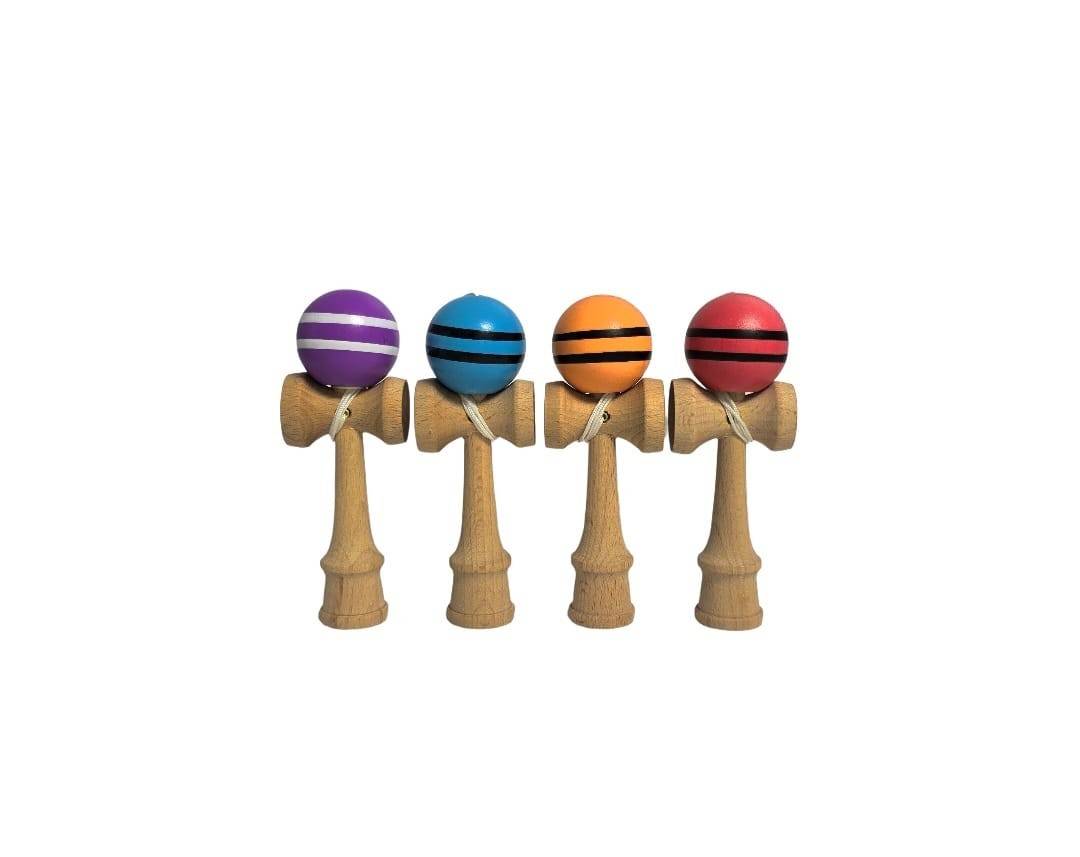 Joc de indemanare, Mini Kendama, multicolor, 12 cm