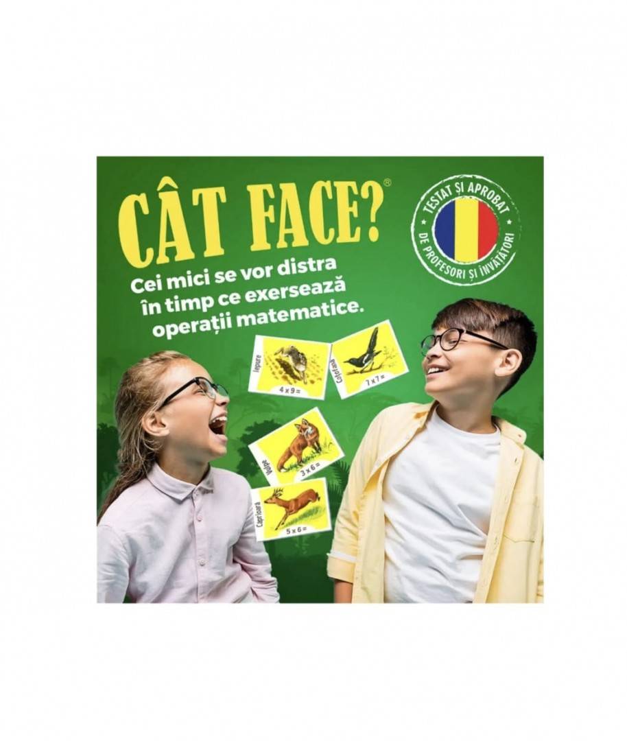 Joc de interactiv, Cât face, de învățat operații matematice simple, 8 ani+