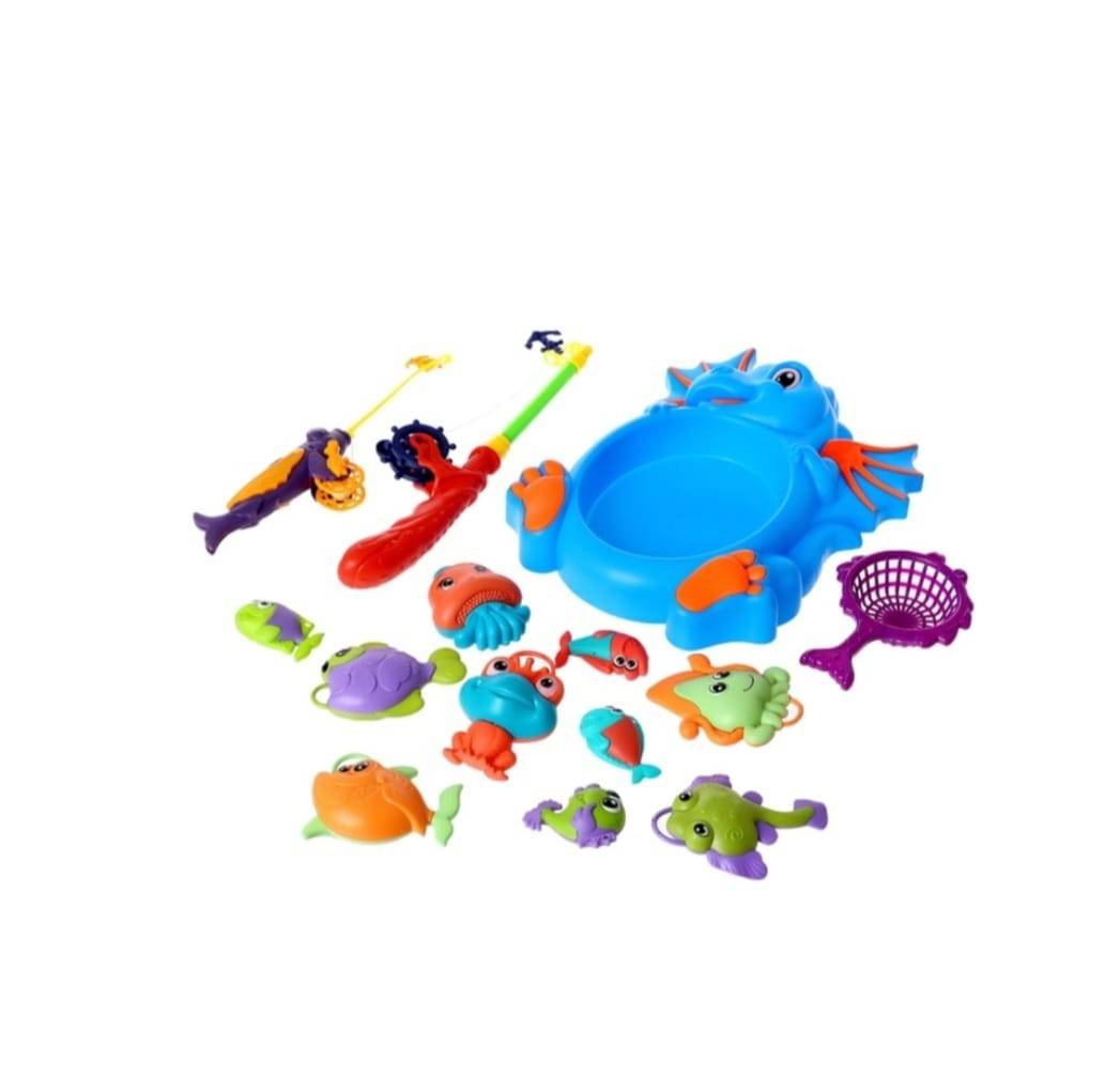 Joc de pescuit, Dino, 2 Undite, 5 accesorii, multicolor