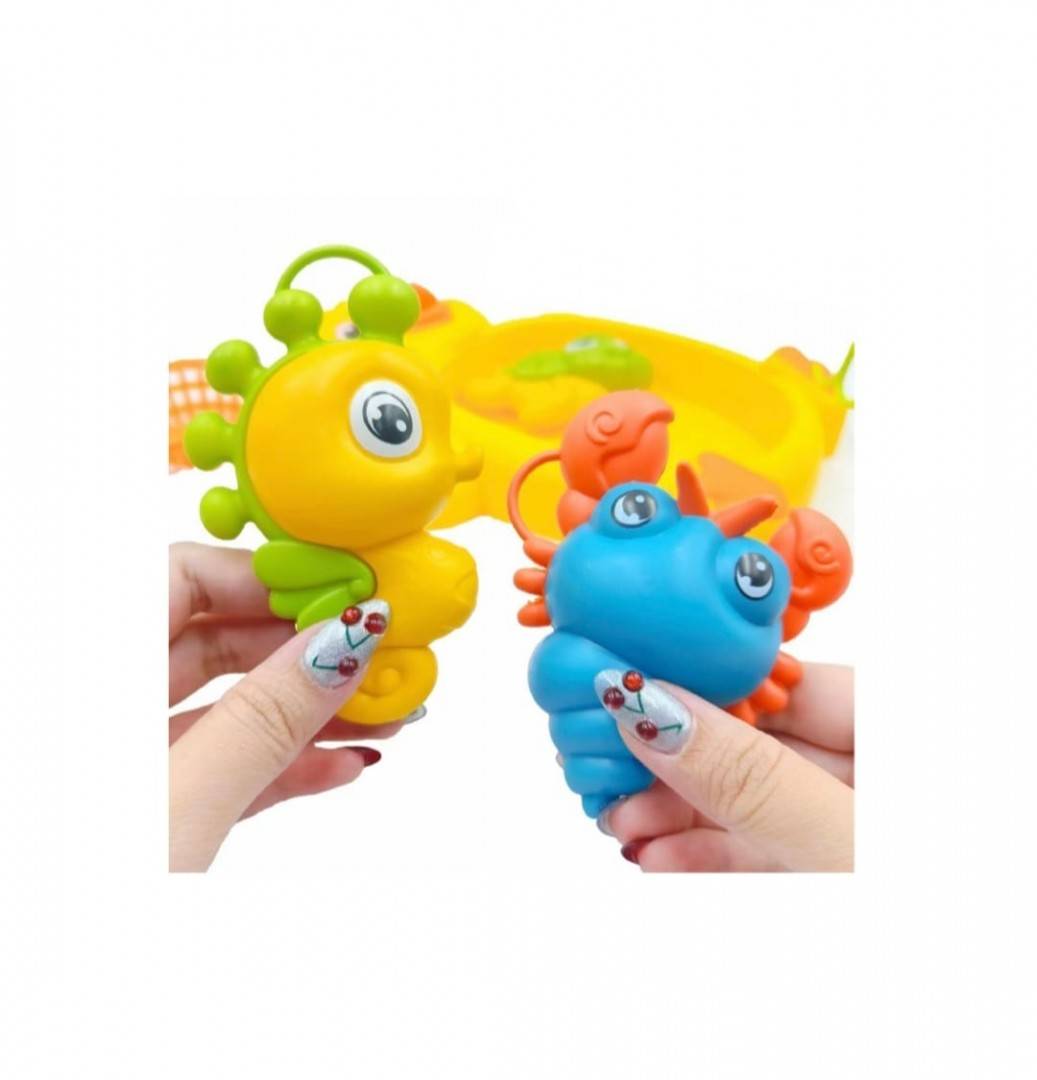 Joc de pescuit si joaca, Ratusca, 1 Undita, 5 accesorii, multicolor