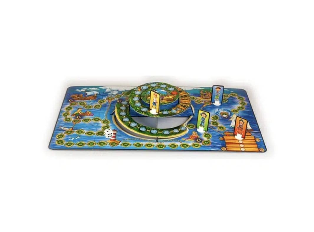Joc de societate, Comoara piraților, cu tablă 3D, 5 ani+