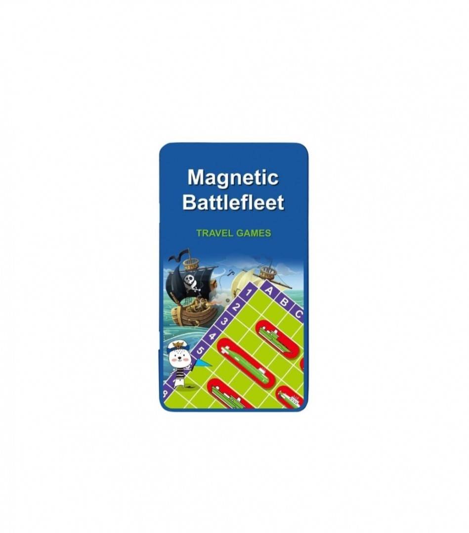 Joc de societate de tip magnetic, Battleship, Batalia Navala, verde, 18 cm, 8 ani+