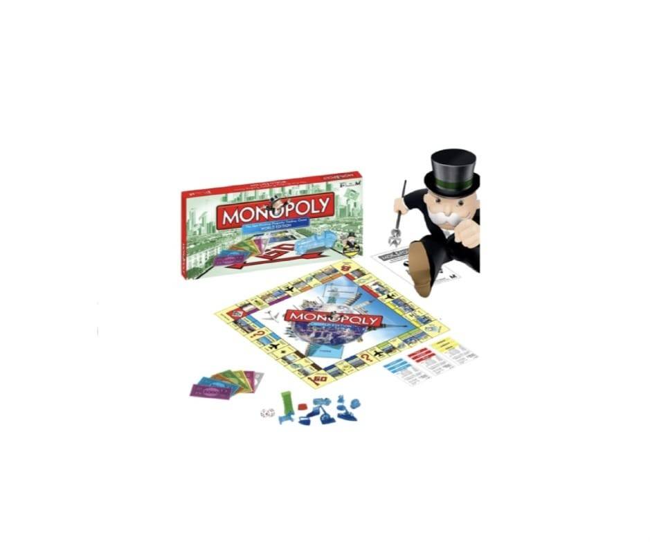 Joc de societate, Monopoly World Edition, multicolor, 100 piese