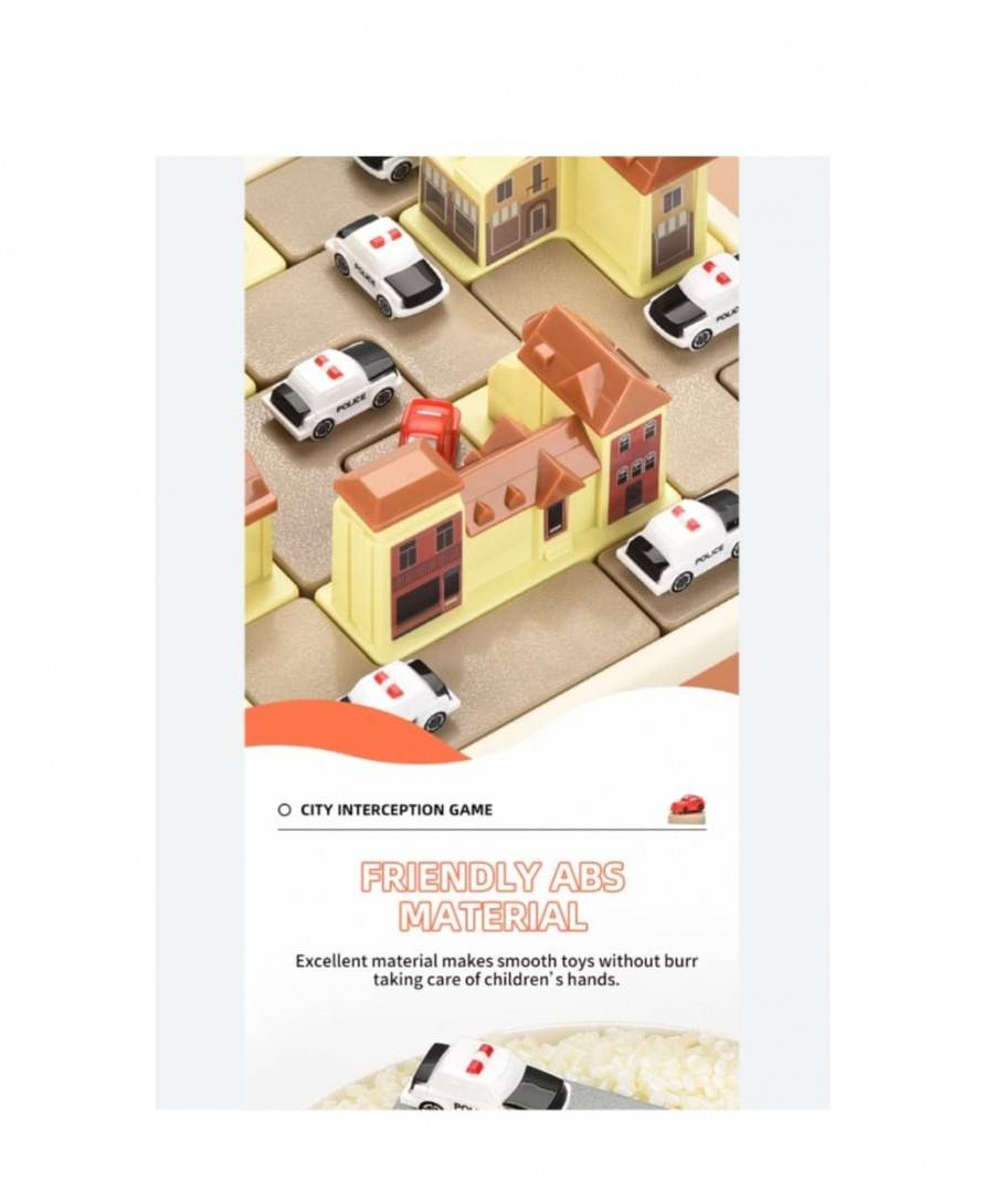 Joc educativ, City Traffic, montessori, lemn