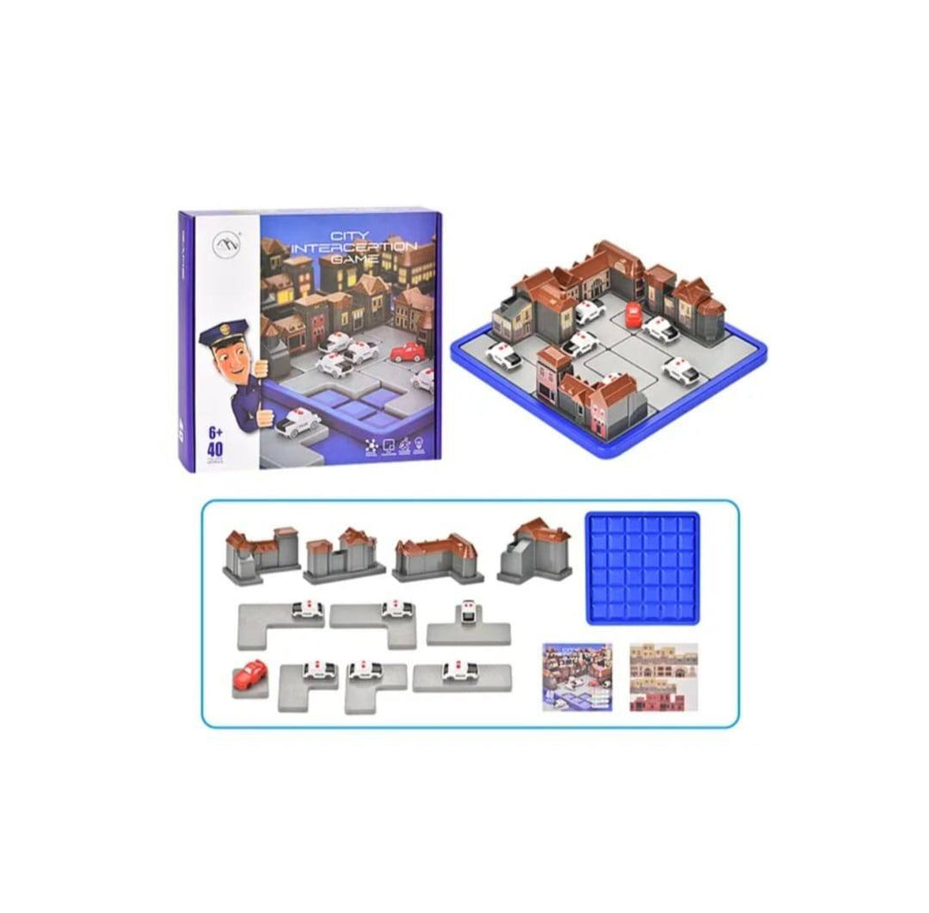 Joc educativ, City Traffic, montessori, lemn