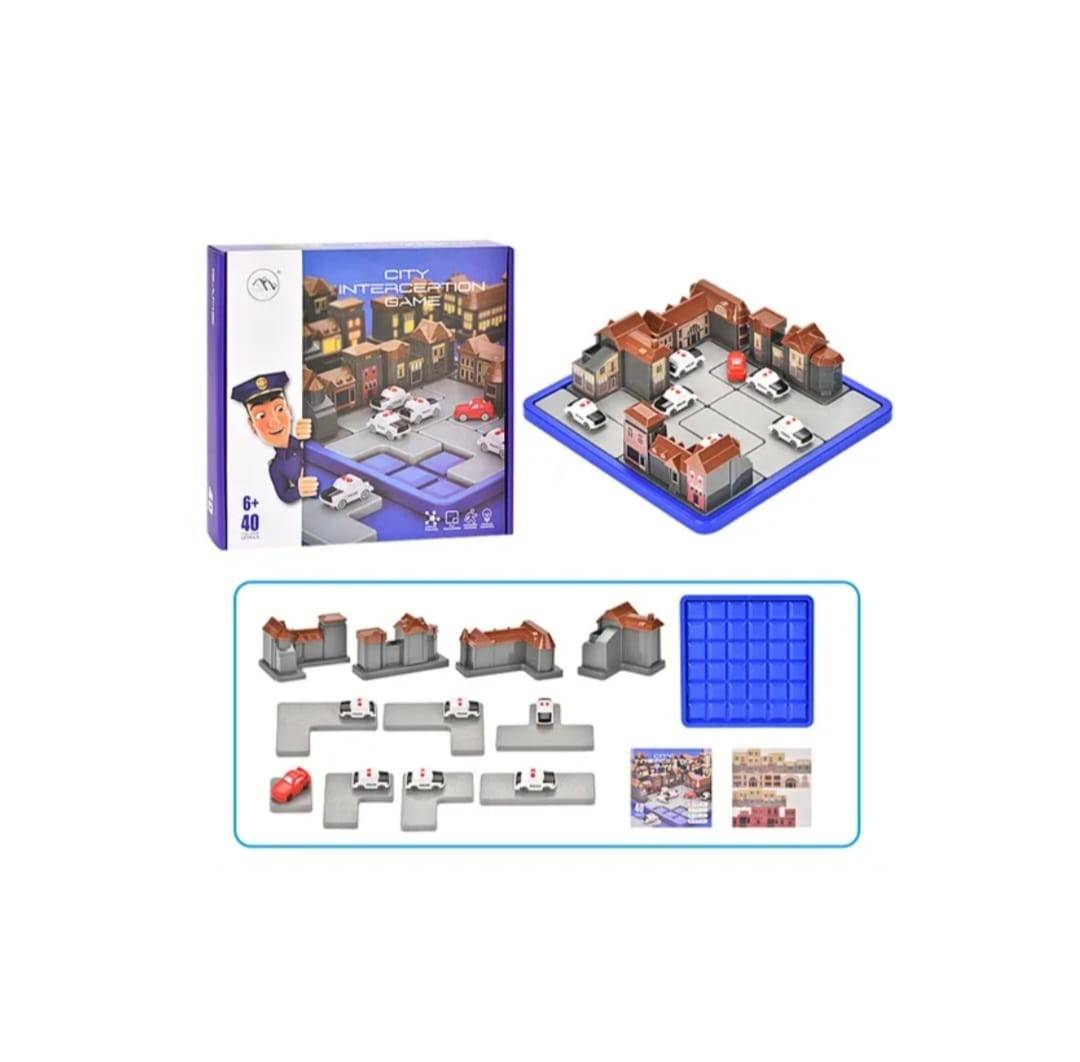 Joc educativ, City Traffic, montessori, lemn
