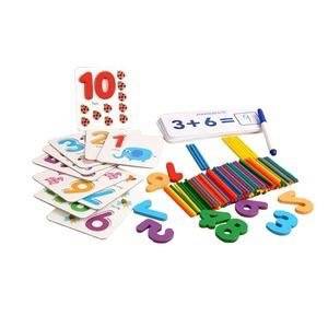 Joc educativ din lemn Iubesc Matematica, Helga Toys®