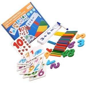 Joc educativ din lemn Iubesc Matematica, Helga Toys®