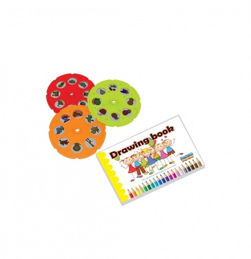 Joc educativ, Masa de desenat cu proiector, albastru, 3 ani+