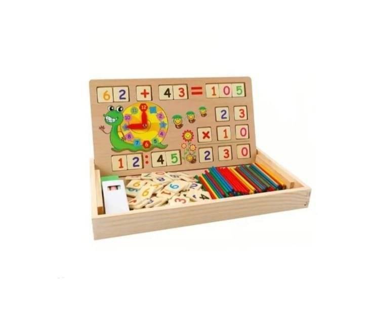 Joc educativ Montessori din lemn , Cutiuta Matematicii