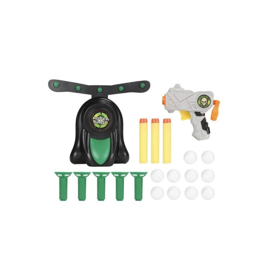 Joc interactiv Hover Shot pentru copii, bile plutitoare și pistol cu proiectile din burete, multicolor