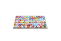 Joc logaritmic 6 in 1, multifunctional cu alfabet si cifre, montessori, lemn, multicolor