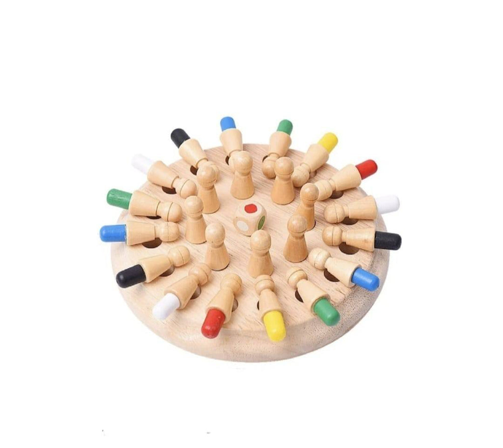 Joc memorie si inteligenta, Memory Chess, lemn, 3 ani+
