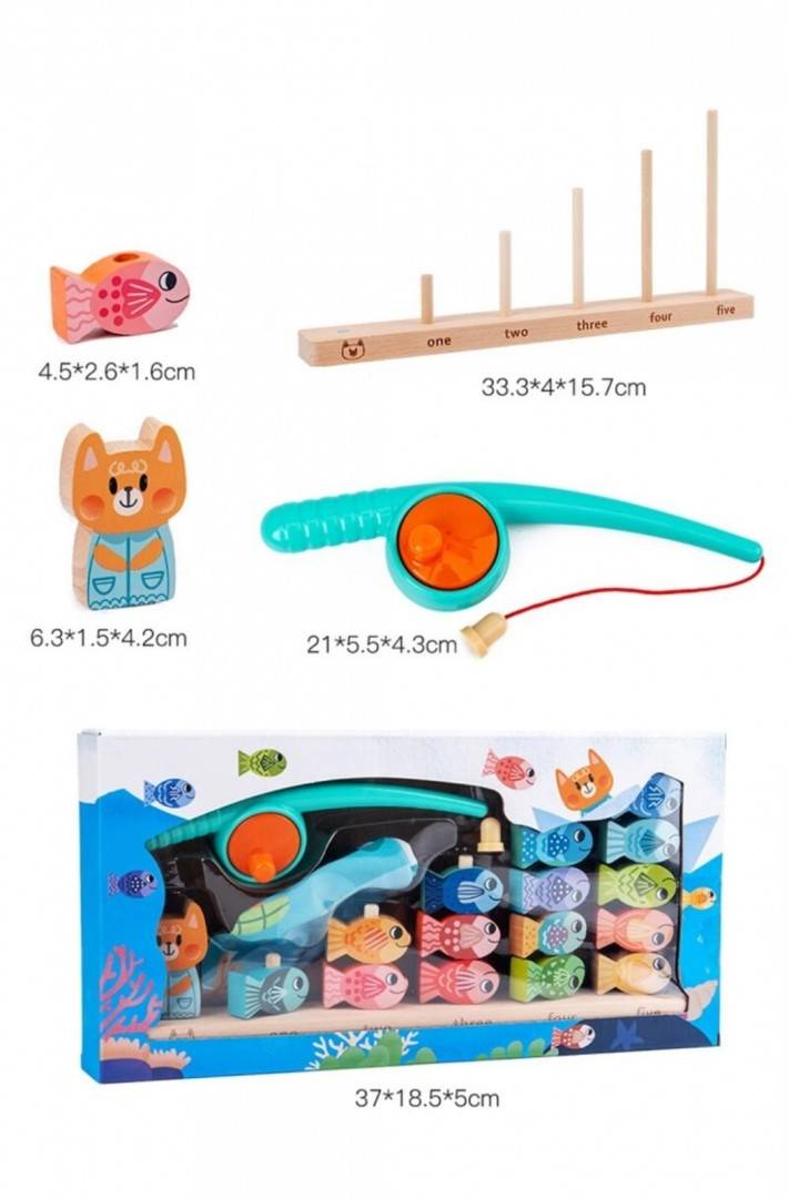 Joc Montessori - Pescuit Magnetic invatare numere