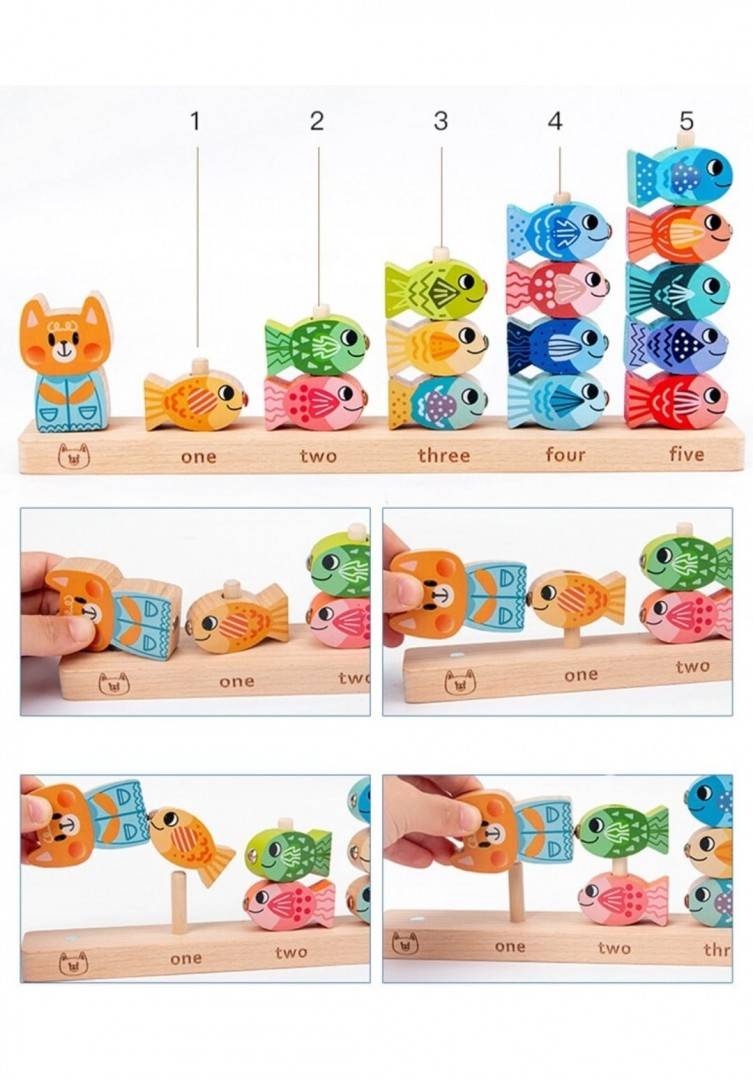 Joc Montessori - Pescuit Magnetic invatare numere