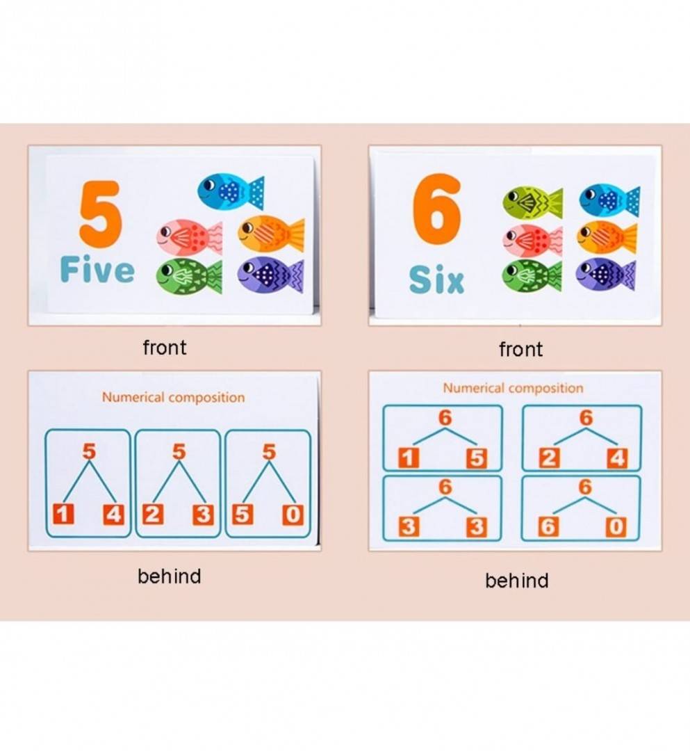 Joc Montessori - Pescuit Magnetic invatare numere