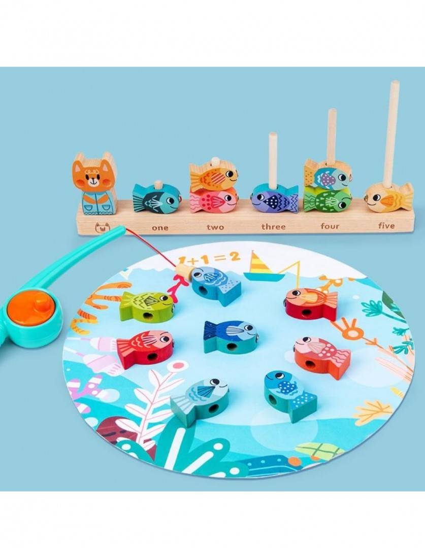 Joc Montessori - Pescuit Magnetic invatare numere