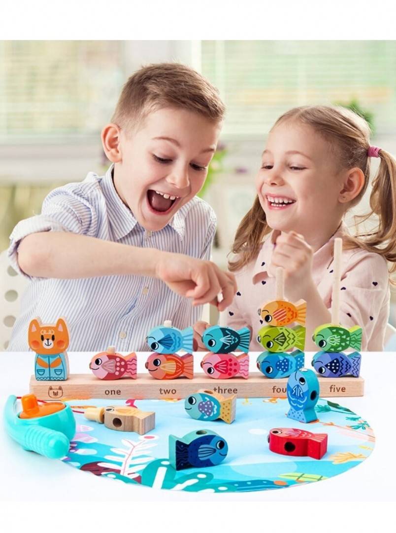 Joc Montessori - Pescuit Magnetic invatare numere