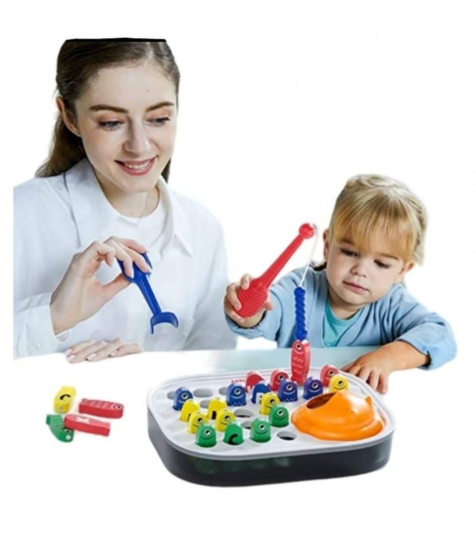 Joc pescuit magnetic, Literele Alfabetului, multicolor