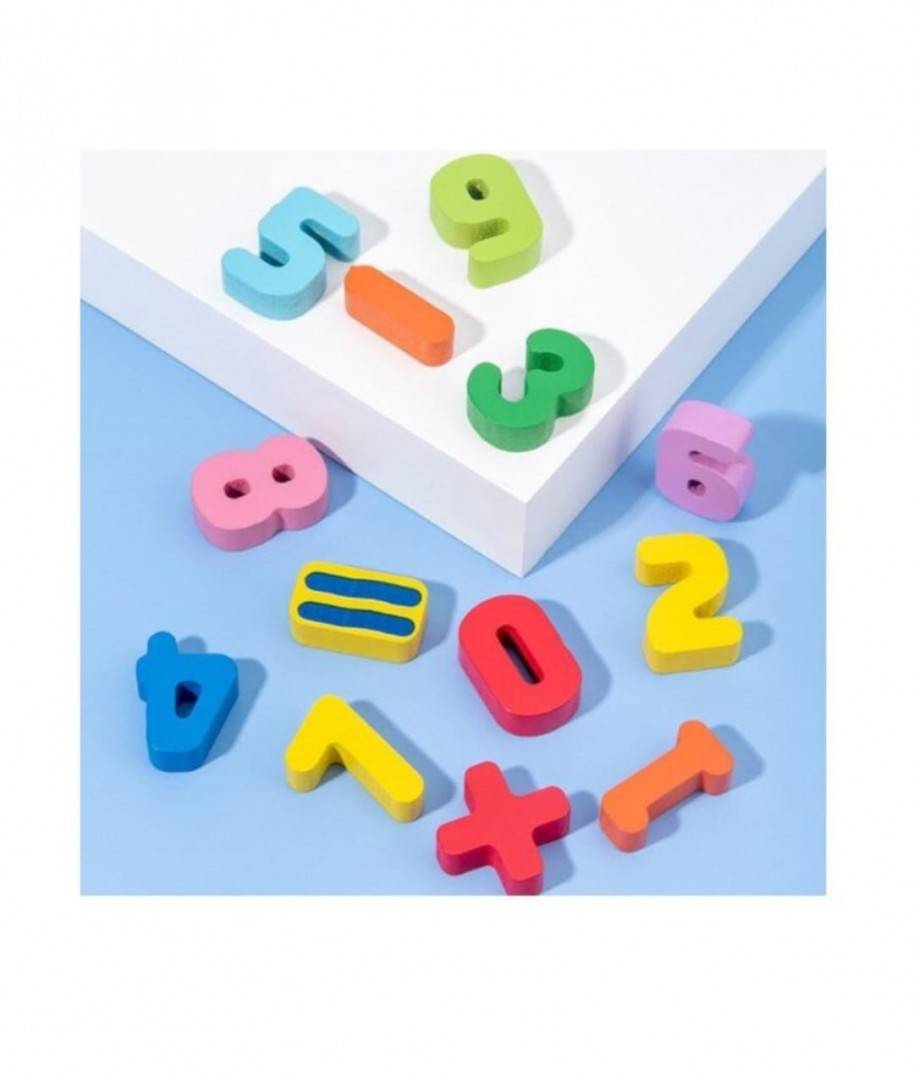 Joc Placa cu puzzle incastru si figurine multiple, lemn, multicolor, 45 cm