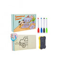 Joc Scrie si Sterge Desen Simetric, cu carduri reutilizabile, multicolor