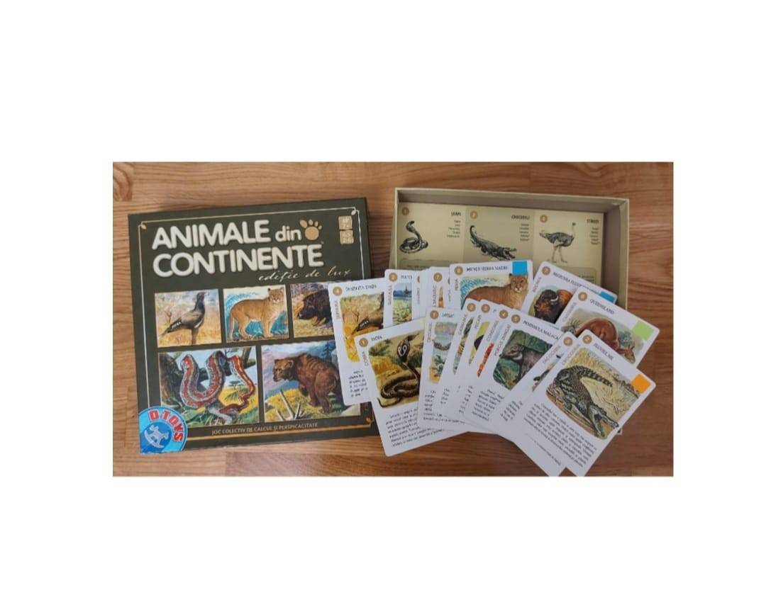 Jocuri de societate, Animale din Continente, editie de lux, 7 ani+