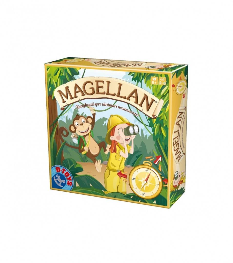 Jocuri de societate, Magellan, Navigheaza spre taramuri necunoscute, multicolor, 6 ani+