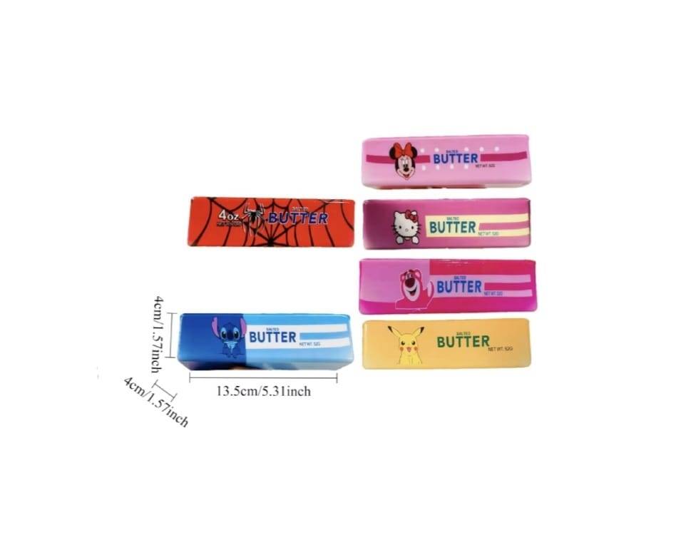 Jucarie antistres, Butter, Pikachu, Stitch, Kitty, Siderman, Minnie,design realist, textura moale, 1buc, 10 cm