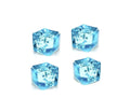 Jucarie antistres, Cub Jelly, albastru, 5 cm