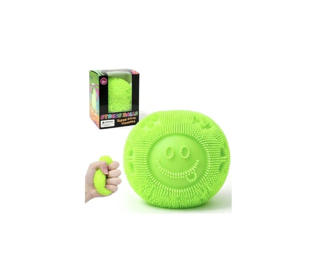 Jucarie antistres, Squishy Fuzz Stress Ball, multicolor, 5.5 cm