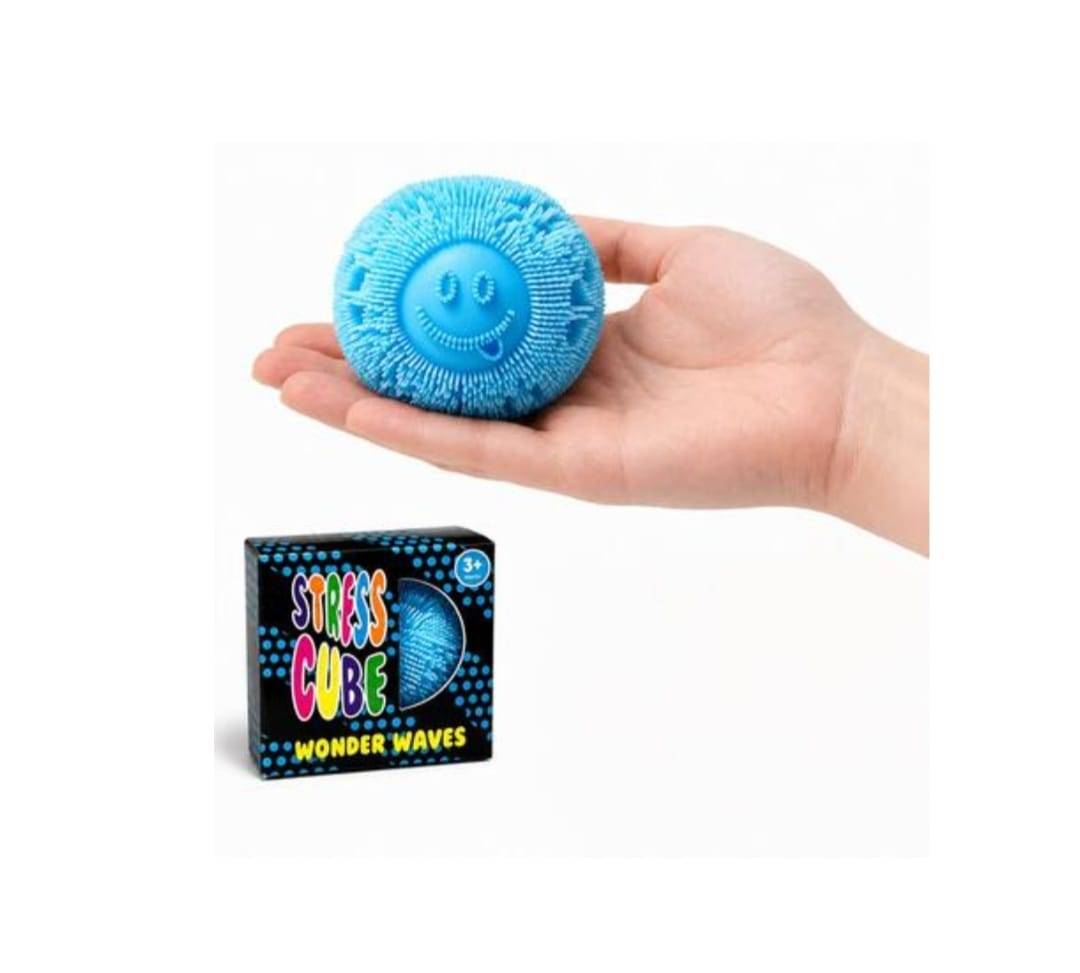 Jucarie antistres, Squishy Fuzz Stress Ball, multicolor, 5.5 cm
