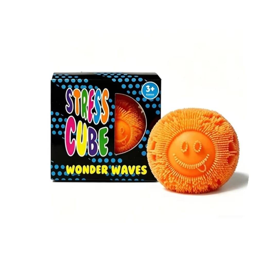 Jucarie antistres, Squishy Fuzz Stress Ball, multicolor, 5.5 cm