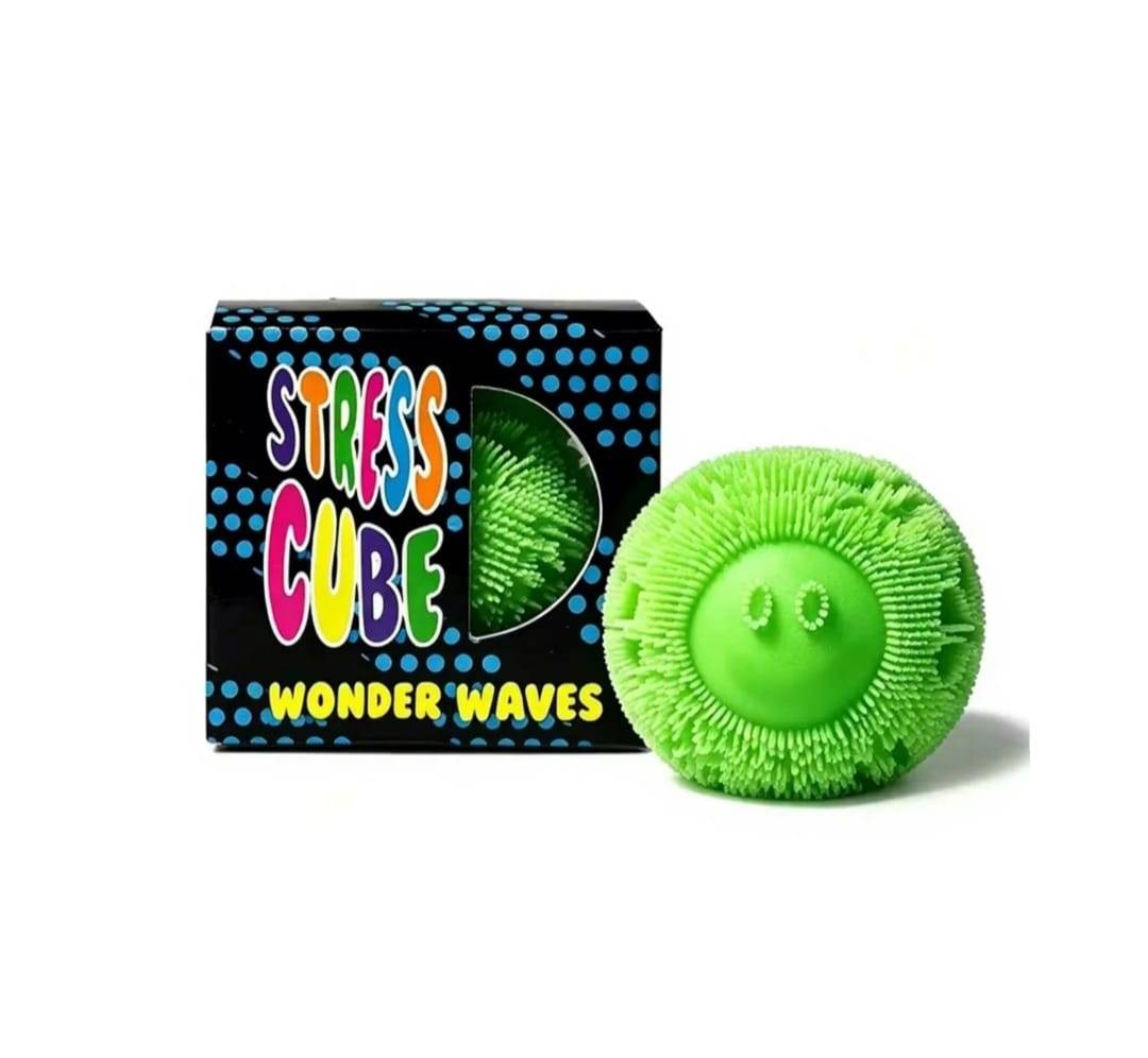 Jucarie antistres, Squishy Fuzz Stress Ball, multicolor, 5.5 cm
