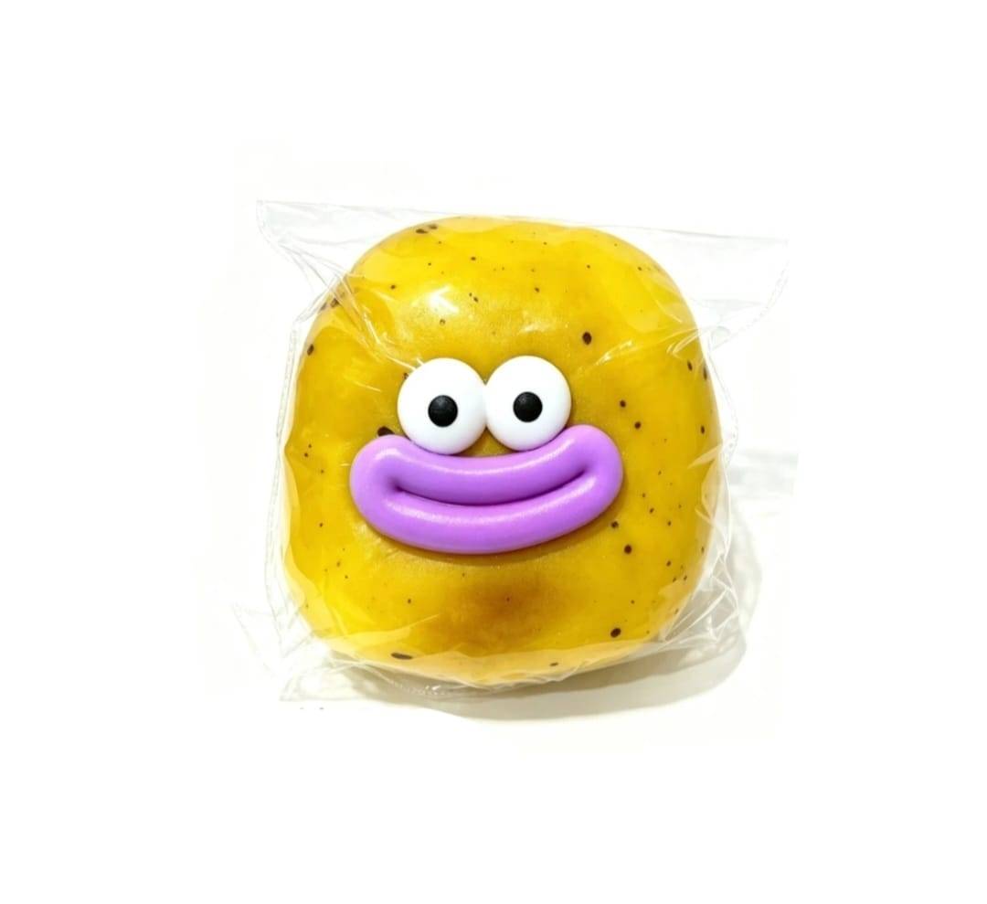 Jucarie antistres squishy, model Cartof, 1 buc, multicolor, 8 cm
