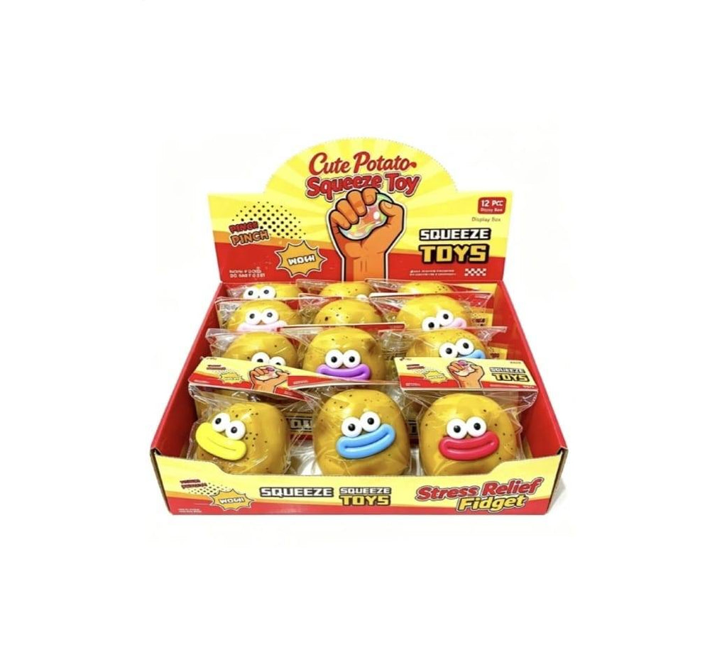 Jucarie antistres squishy, model Cartof, 1 buc, multicolor, 8 cm