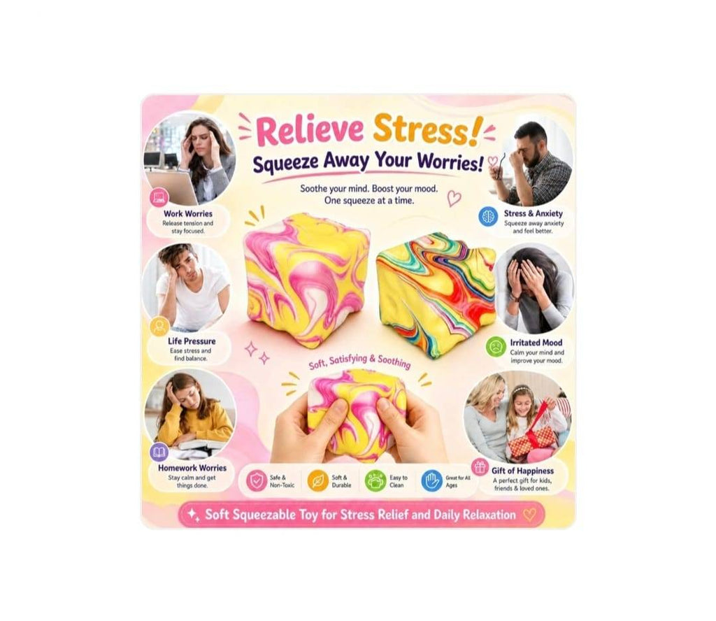 Jucarie antistres, Sqweezy Super Cheese Multicolor, 1buc, design realist, textura moale, 7 cm