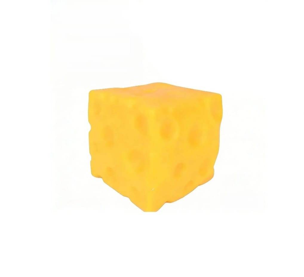 Jucarie antistres, Sqweezy Super Cheese, XXL EXTRA, design realist, textura moale, 10 cm