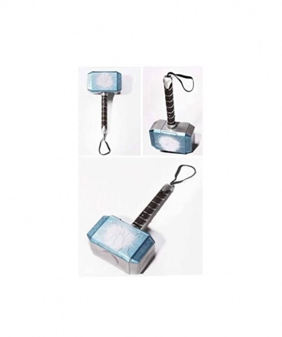 Jucarie Ciocanul lui Thor, sunte si lumini, multicolor, 27 cm