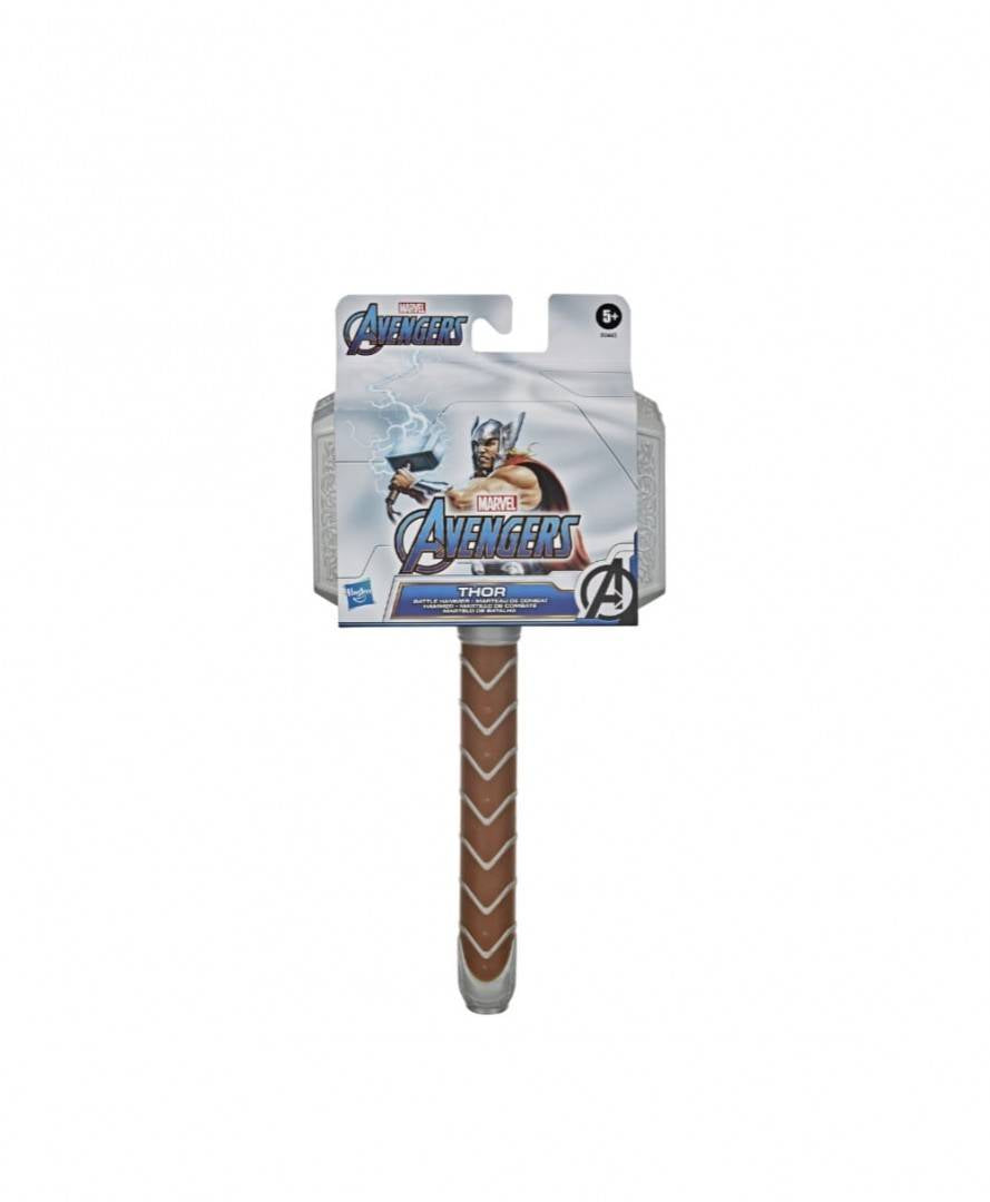 Jucarie Ciocanul lui Thor, sunte si lumini, multicolor, 27 cm