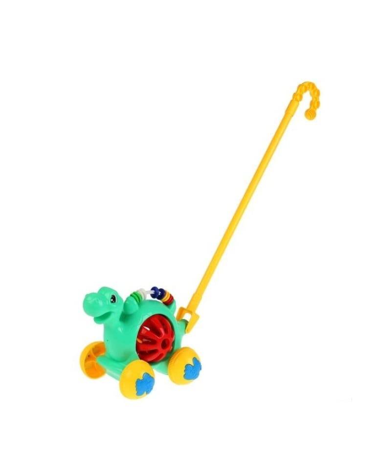 Jucarie de impins, Broasca, sunete, multicolor