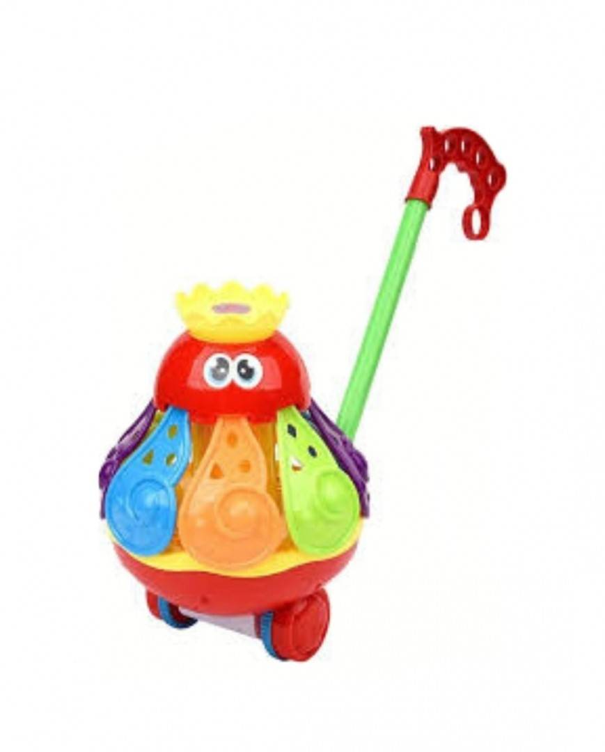 Jucarie de impins, Cocos, sunete, multicolor